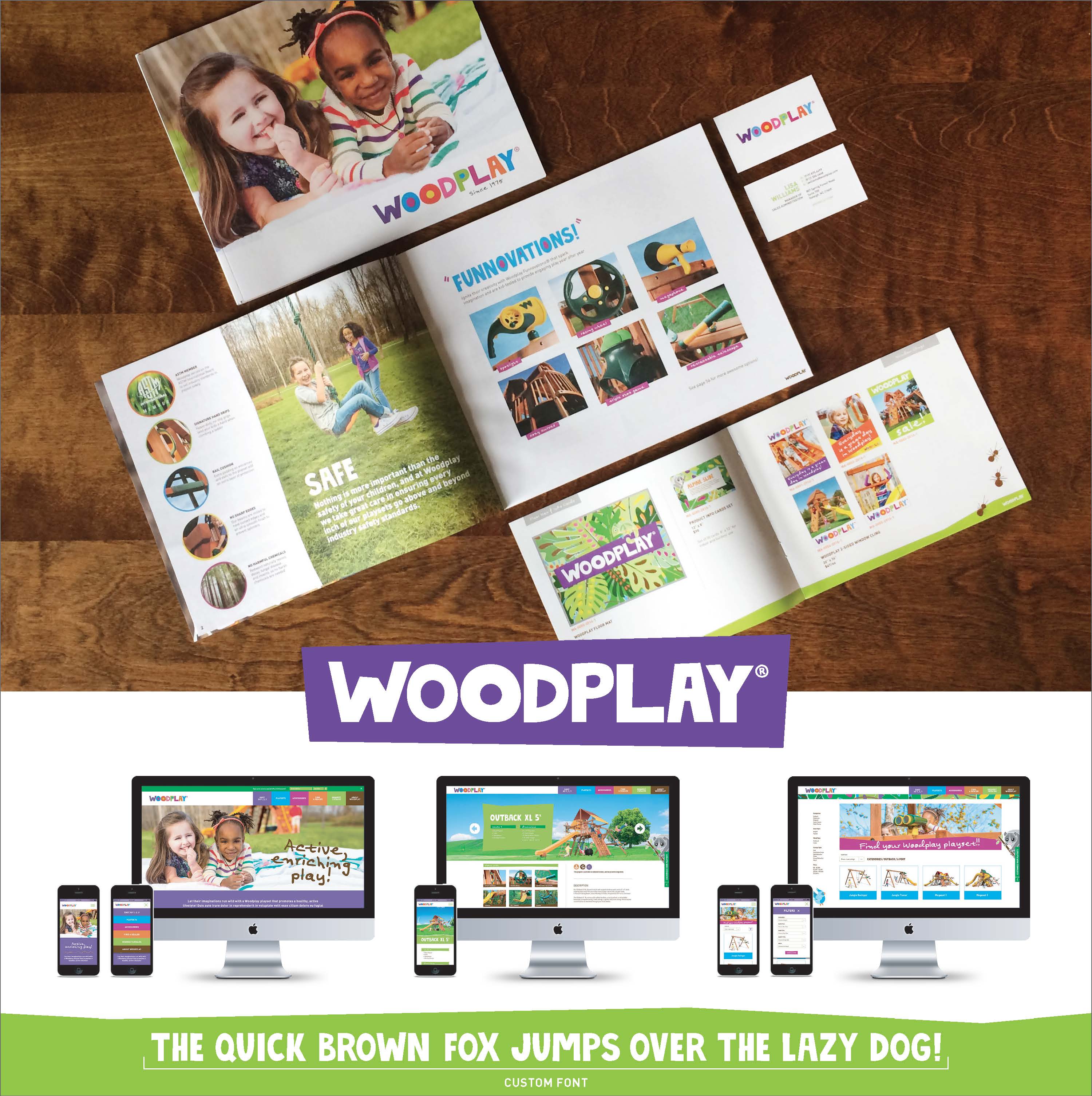 Woodplay Catalog and Website Mockups